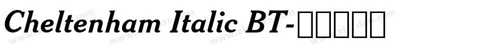 Cheltenham Italic BT字体转换